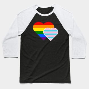 Transsexual Double Heart Baseball T-Shirt